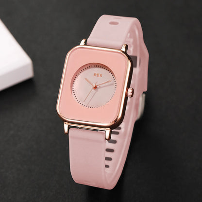 Fashion Rectangle Women Watches Casual Silicone Band Sports Watch Reloj Mujer Girls Clock Gift