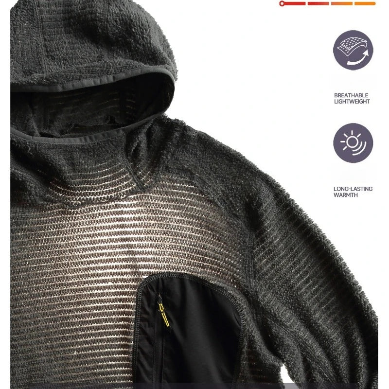 Thermolite® All Season 190g Ultra-light Breathable Thermal Hoodie, Urban Outdoor Techwear Mid-layer with Thumbholes & Zip Pocket