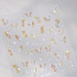 Shiny Jelly Butterfly Charming Golden Gradient Bowknot 5D Self Adhesive Nail Art Sticker Flower Petal Rhinestone Manicure Decals