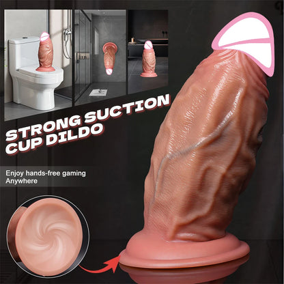 Huge Thick Dildo Big Dick Sex Toy for Women Soft Silicone Anal Big Penis With Super Suction Cup Female Masturbation Sex Products