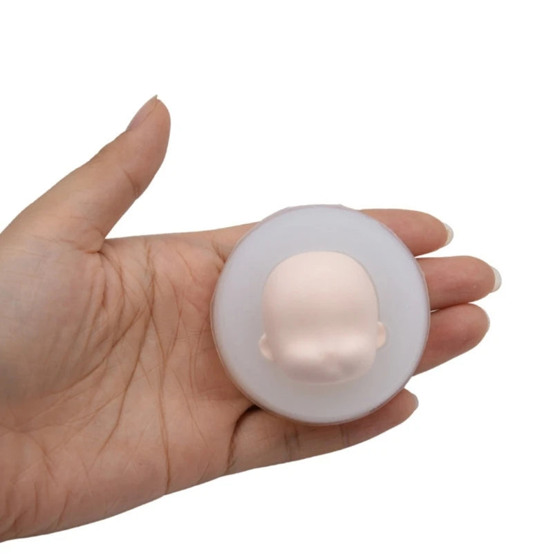 Elf silicone Q version face face mold ultra-light clay soft pottery face mold bjd silicone fairy ears baby face