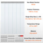 SucceBuy PVC Clear Strip Curtain 84" x 38"/48"/60" Plastic Windproof Door Freezer Curtain Hanging Strips for Warehouse Home