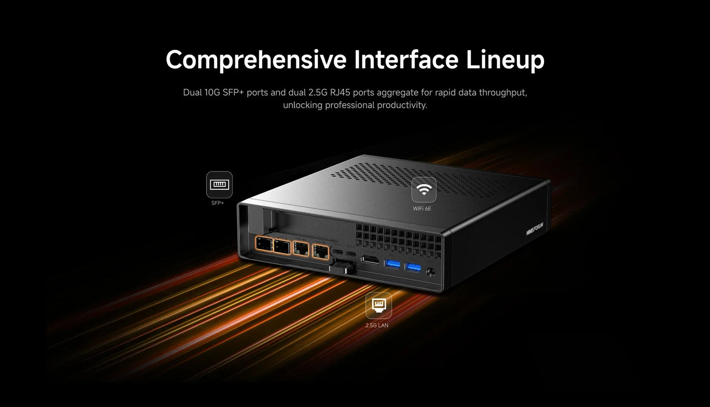 MINISFORUM MS-A2 Mini PC AMD Ryzen 9 9955HX/7945HX Windows 11 DDR5 PCIe SSD WIFI6E BT5.2 Dual 10G SFP+ Gaming MINI PC Computer