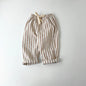 Children's Clothing Linen Cotton Shorts Summer Girls Boys Stripe Pants Kids Baby Casual Vintage Loose Short Pant Girl Clothes