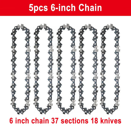 1/4 chainsaw chain guide 4/6/8/10 inch portable electric saw mini chainsaw logging saw blade Pruning chain saw chain accessories