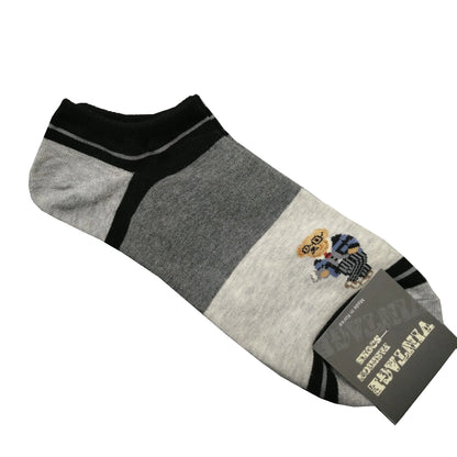 Good Quality Cartoon Gentleman Bear Men's Socks Cotton Harajuku Style Sport Boys Skateboard Novelty Breathable  Christmas Gifts