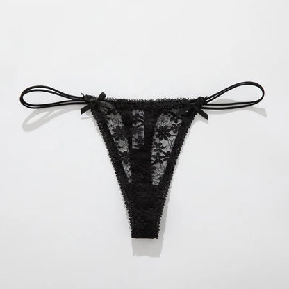 Lace Bow Panties sexy female lingerie Daily Wear Home Wear Solid underwear women Low Waist Panties Breathable трусы женские