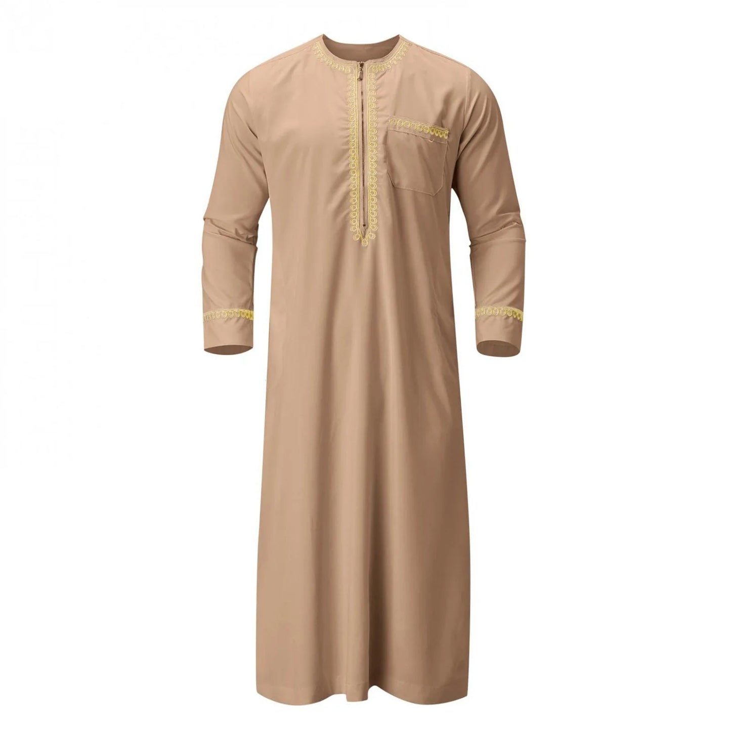 Middle East Ethnic Muslim Islamic Clothing Men Jubba Thobe African Dashik Ramadan Eid Abaya Arabic Kaftan Saudi Kimono Robe Gown