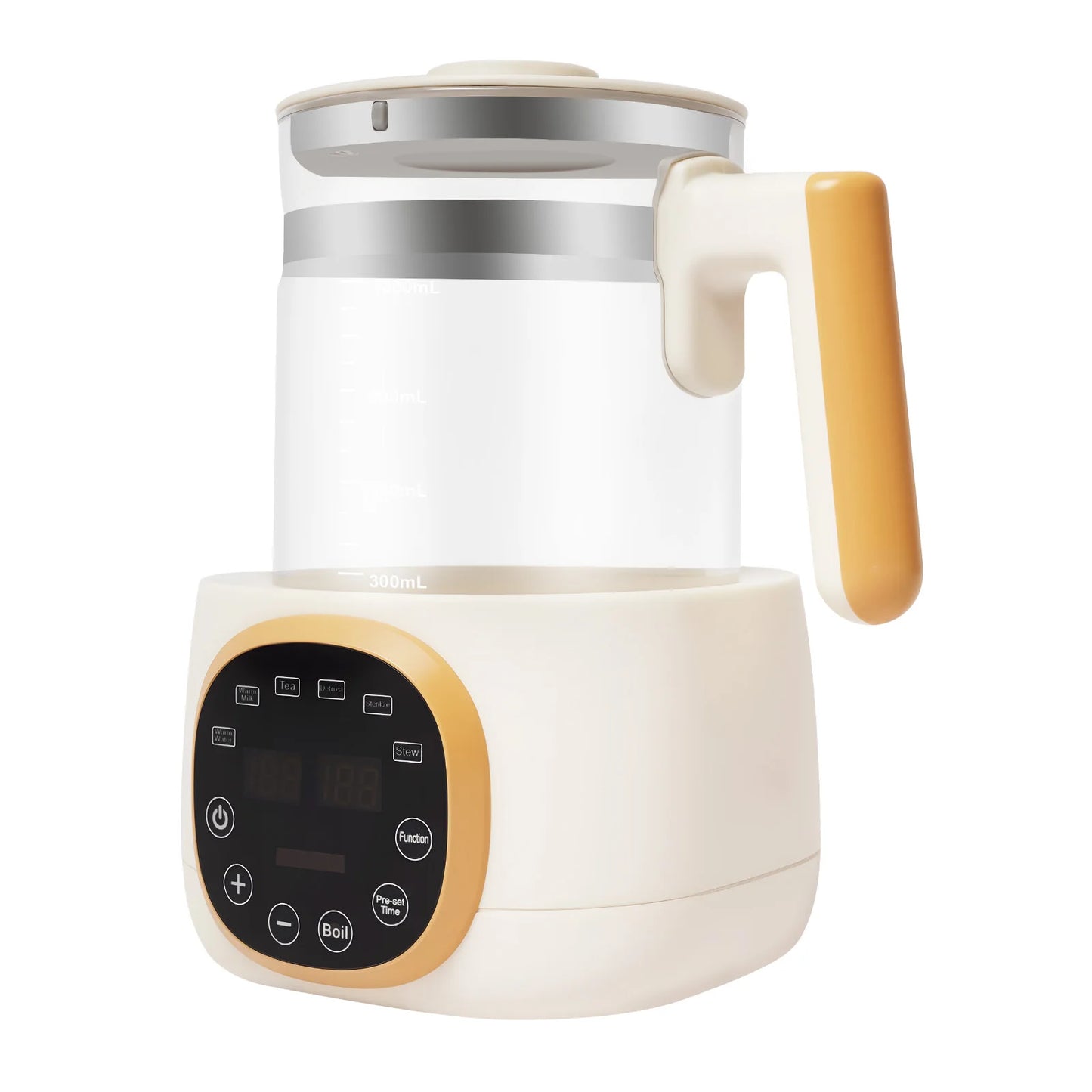 1.3L Baby Bottle Warmer 72H Constant Temperature & 5Min Memory Fast Heating & 45dB Quiet for Milk Formula & Food