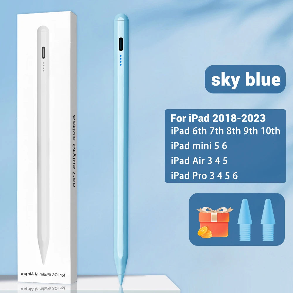 For iPad Pencil 2 1 Palm Rejection Power Display iPad Accessories iPad 2022 2021 2020 2019 2018 Pro 11 12.9 Air Mini Stylus Pen