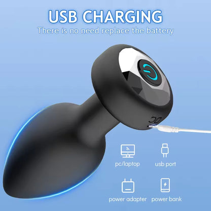 APP Wireless Butt Vibrator for Men Anal Plug Female Control Vagina Stimulator Remote Prostate Massager Adult Sex Toys Women Gay