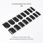 16Tips UV Semi-Cured Gel Nail Wraps Sticker 5D Pure Color Full Cover UV Lamp Gel Sticker Long-Lasting Nail Extension Patch Strip