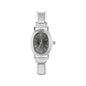 Fashion High Quality Men Women's Stainless Steel Square Round Shiny Zircon Watch Bracelet For Friend Birthday DIY Jewelry Gift