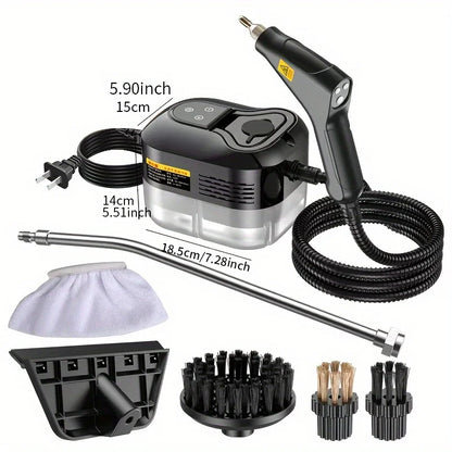 2500W High Pressure Steam Cleaner High Temperature Washing Machine for Home Air Conditioner Kitchen Hood Car Floor Cleaning Use, Basic Mechanical 1600W
