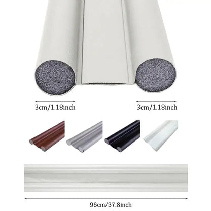 Windproof Seal Strip Draught Excluder Stopper Door Bottom Guard Double Protector Doorstop Dust-proof Blocker Sealer Soundproof