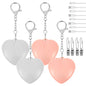 1/2/4Pcs Handbag Night Light Heart-Shape Purse Light LED Automatic Sensor Rechargeable Touch Wallet Tote Bag Mini Light Keychain
