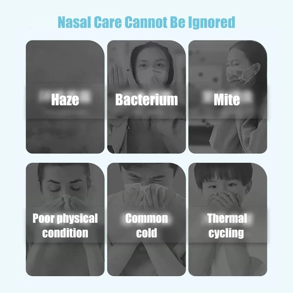 60ML Adult Children Nose Cleaner Needle Tube Baby Nasal Aspirator Reusable Potable Rhinitis Nasal Washer Syringe Nasal Irrigator