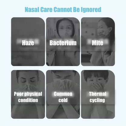 60ML Adult Children Nose Cleaner Needle Tube Baby Nasal Aspirator Reusable Potable Rhinitis Nasal Washer Syringe Nasal Irrigator