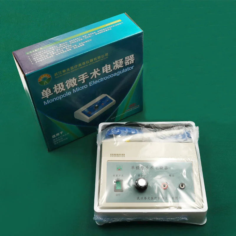 Bipolar Electrocoagulation Double Eyelid Pen  Hemostat  Cosmetic Plastic Surgery  Single Pole Handle Wiring  Coagulator