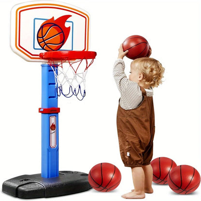JOYFY Toddler Basketball Arcade Game Set Adjustable Basketball Goal with 4 Balls for Kids IChristmas Birthday Gift