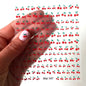 1sheet 3D Sweet Cherry Fruit Nail Art Stickers Summer Peach/Lemon/Star/Moon Nail Decals 8*10cm Adhesive Red Cherry Nail Decor %$