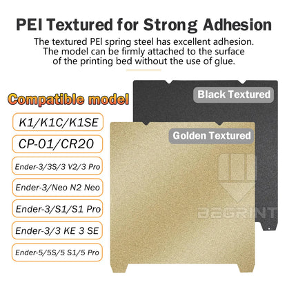 PEI Magnetic SHEET For Creality K1 PEI Build Plate K1C Bed Creality k1 Build Plate 235mmx235mm Ender 3 v3/ Ender 5 S1 pro hotbed