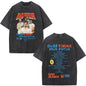 Rapper Bad Bunny Album Cover Print T-shirt Debi Tirar Mas Fotos DTMF Washed Vintage T Shirt Men Women Hip Hop Oversized T-shirts
