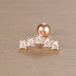 1PC 316L Stainless Steel Geometry Stud Earrings For Women Fashion Star Moon Lobe Daith Helix Cartilage Earring Piercing Jewelry