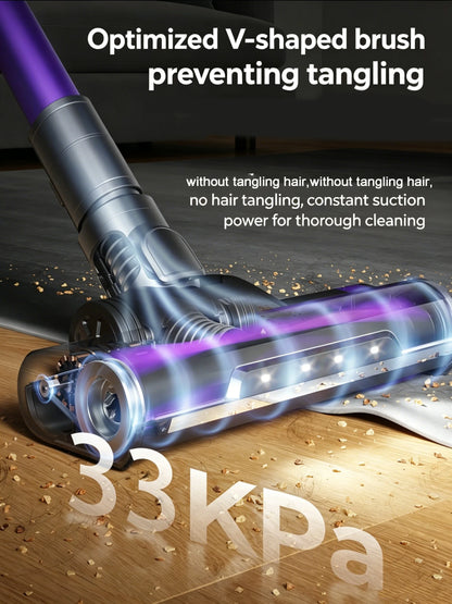 Redroad X18 500W Cordless Vacuum Cleaner 33000PA Ultra Strong Suction, Up to 65 Mins Runtime, Removable Battery 8 in 1 Handheld Stick Vacuum for Home Carpet Car