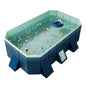 Foldable Pool Swimming Pool For Family Adults Child Collapsible Swimming Pool For Outside Backyard Portable Pet Swimming Pool For 1~8 People Can Connected Water Pump