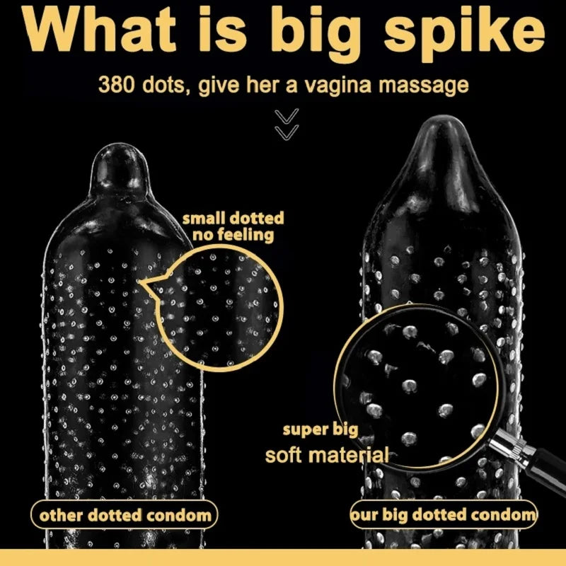 10/12PCS Super Dotted Condom Adult Sex Toys Stimulation Sleeves For Penis Male Contraception Condoms Erotic Product Sex Goods