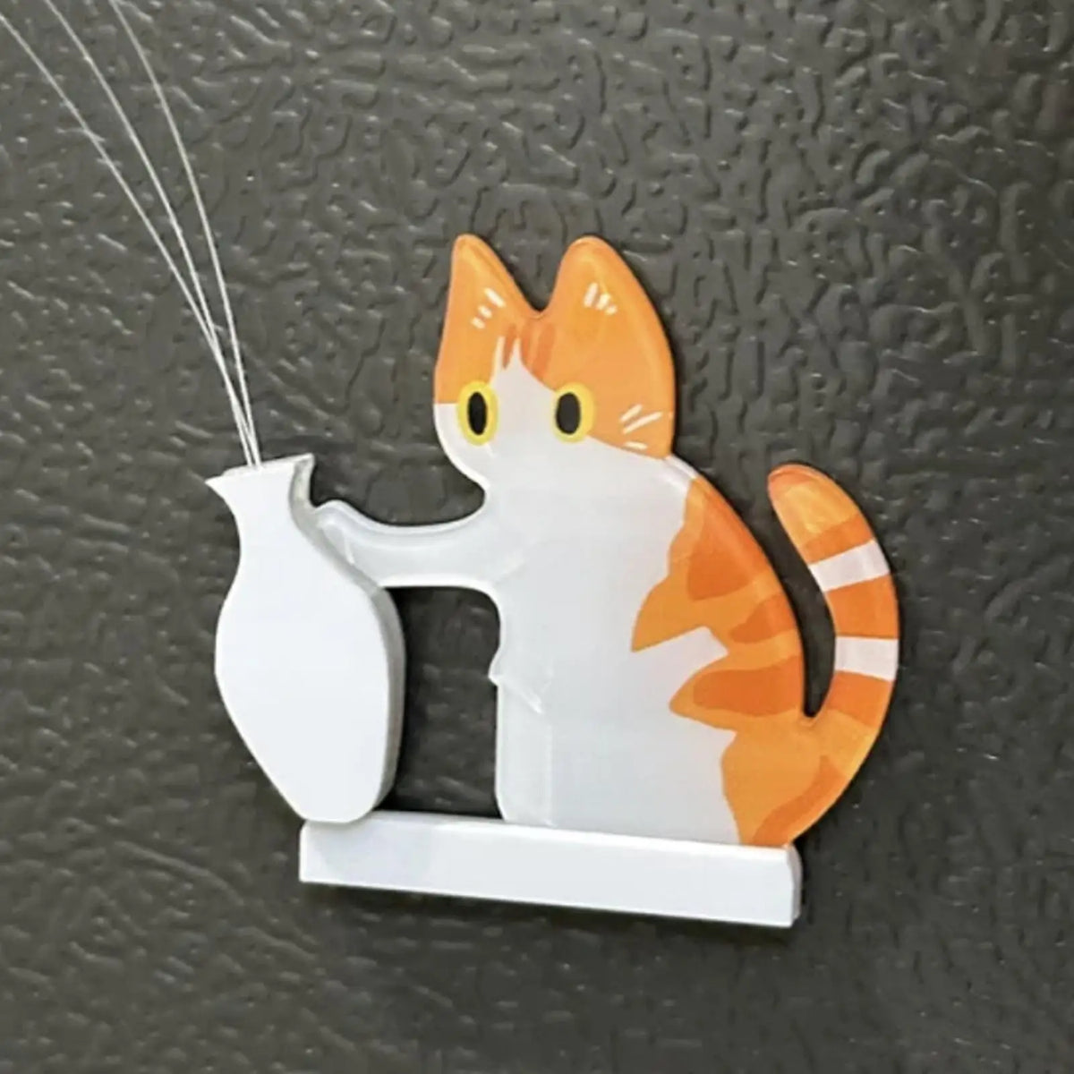 Cat Whisker Memorial Keepsake Acrylic Cute Wide Opening Cat Whisker Keepsake Vases for Refrigerators Washing Machines Bedroom