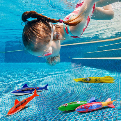 Summer Diving Training Toys Torpedos Sharks Octopus Underwater Water Games Training Swimming Pool Gifts Set Toys For kids