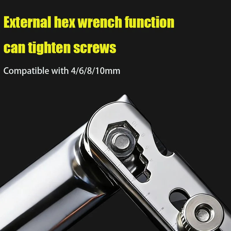 6 in 1 Stainless Steel Utility Knife with Thickened Metal Knife Holder Multifunctional Wallpaper Multifunctional Utility Knife