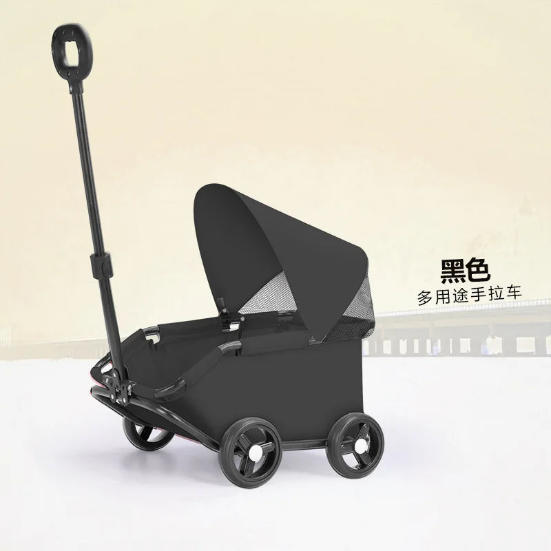 Foldable Pet Stroller Cart for Small Dogs Cats Puppy Kitten Outdoor Travel Carrier Toy Pushcart