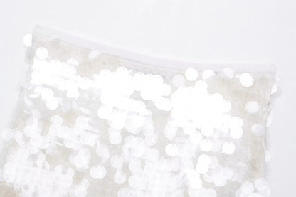 Summer New Women's Design  ort  Skirt with Inner  Bead Decoration Casual Sle Polyester Fiber Knitted A-Line...