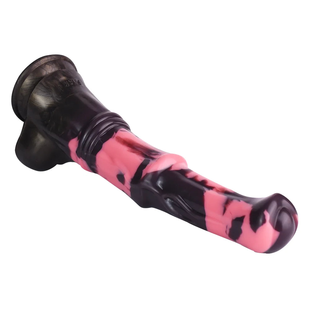 FAAK Silicone Long Penis Fantasy Knot Horse Dildo With Sucker Sex Toys For Women Anal Plug Female Masturbator Adult Games