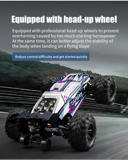 ZWN 1:16 70KM/H Or 50KM/H 4WD RC Car With LED Remote Control Cars High Speed Drift Monster Truck for Kids vs Wltoys 144001 Toys