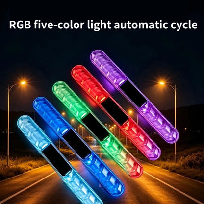 Car doors, electric motorcycles, anti scratch and anti-collision strips, solar warning and anti rear end collision lights, no wi