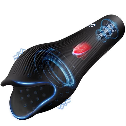 Glans Trainer for Men Powerful Vibrating Penis G Spot Masturbator Soft Fingertip Prolong Endurance Massage Vibrator Erotic Toys