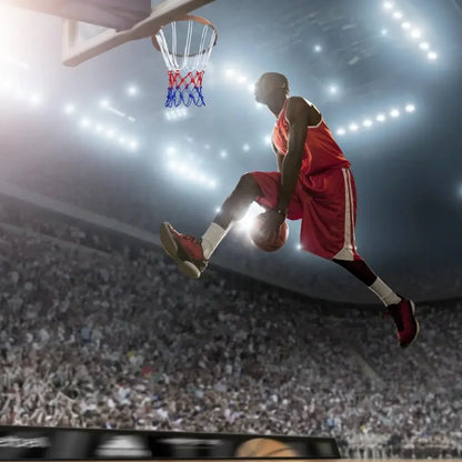 1-5PCS Basketball Net All-Weather Basketball Net Tri-Color Basketball Hoop Net Powered Basketball Hoop Basket Rim Net 농구골대