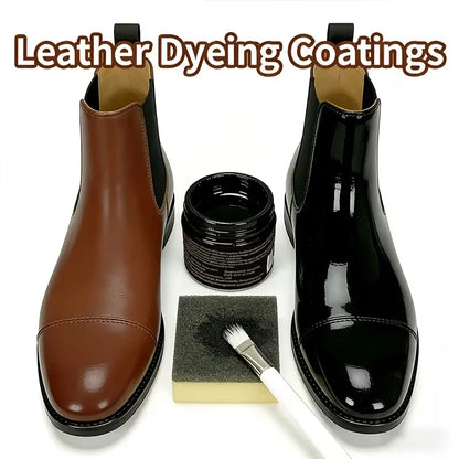 Leather Recoloring Balm, Brown Leather Dye for Shoes, Furniture & Bags（30g）