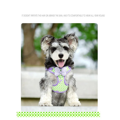 1 Set Dog Leash Set Small Puppy Leash Nylon Dog Harness Pet Anti-Escape Training Leash for Small Middle Dogs