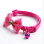 Fashionable bow dog and cat collar soft and comfortable pet accessory set with bell universal collar for cats and dogs