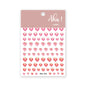 White Bloom Translucent Hollow Butterfly Heart Nail Sticker Press on Nails Decals Hollow Heart Star Moon Shape Sticker Sliders