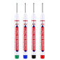 4Pcs/Set 20mm Deep Hole Long Nib Head Markers For Metal Perforating Pen Waterproof Bathroom Woodworking Decoration Multi-Purpose