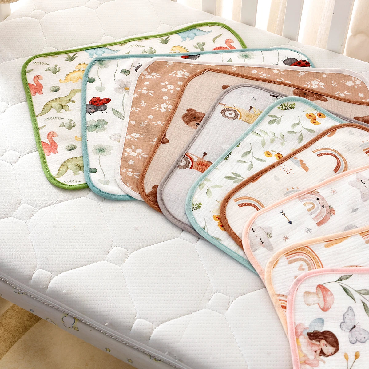 Children's Urine-proof Pads Waterproof Washable Mattress Urine Mat Bed Protector Urine Pads Cloth Breathable for 0-6 Years Baby
