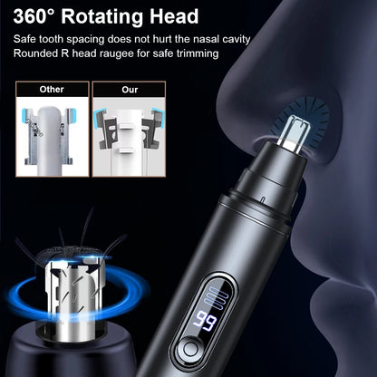 Electric Nose Hair Trimmer Portable Painless Clipper for Men And Women Waterproof Ear And Eyebrow Trimmer for Face Hair Clean