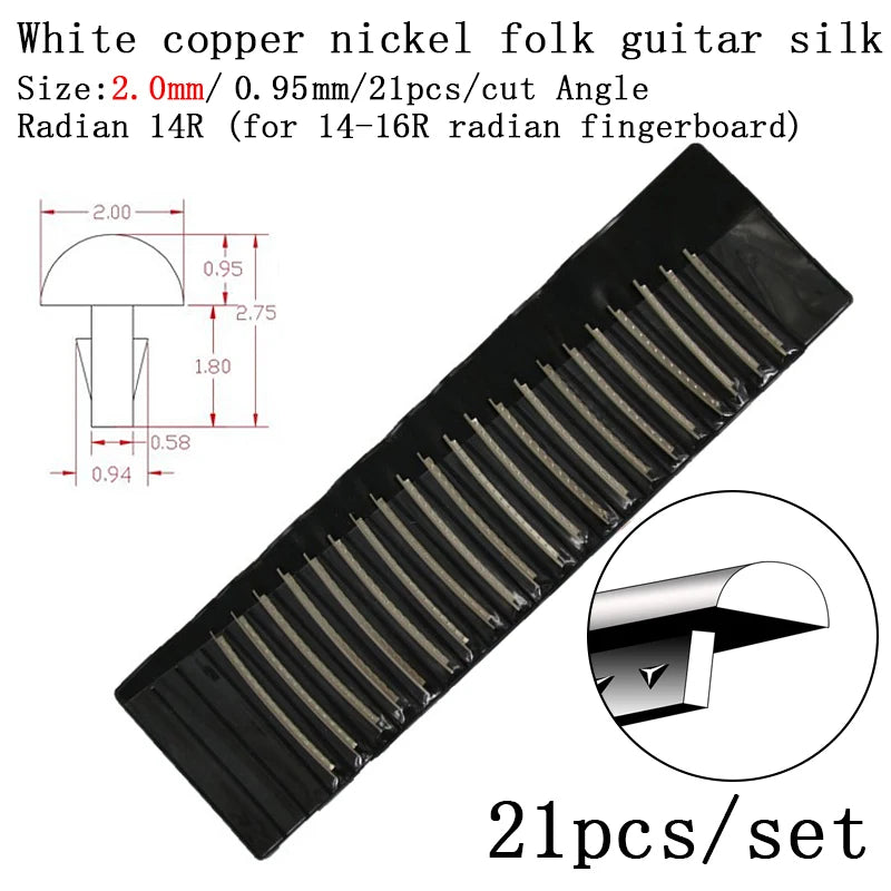 Fingerboard Frets Fret Wire For Electric Guitar Nickel Silver Stainless Steel 2.4MM 2.7mm 2.9MM Repair Material Accessories