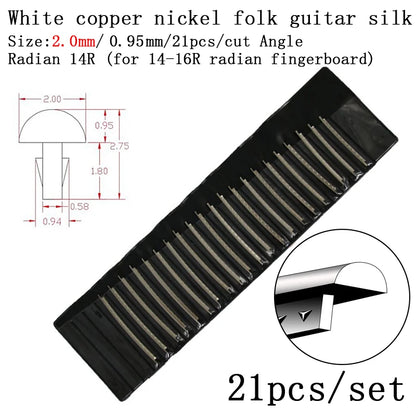 Fingerboard Frets Fret Wire For Electric Guitar Nickel Silver Stainless Steel 2.4MM 2.7mm 2.9MM Repair Material Accessories
